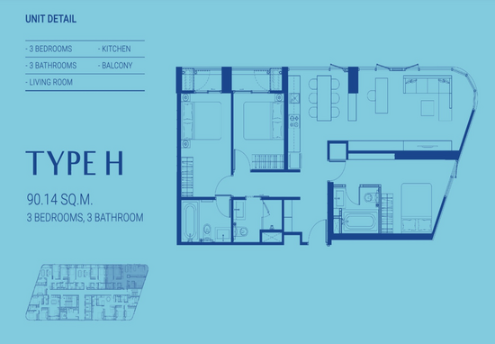 Skyrise Avenue Sukhumvit 64 - Floor Plan