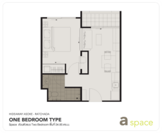 A Space Hideaway Asoke-Ratchada - Floor Plan