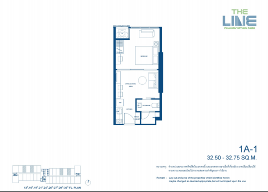 The Line Phahonyothin Park : เดอะ ไลน์ พหลโยธิน พาร์ค - Floor Plan