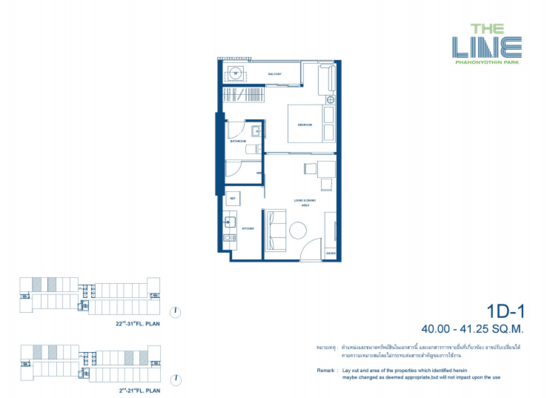 The Line Phahonyothin Park : เดอะ ไลน์ พหลโยธิน พาร์ค - Floor Plan