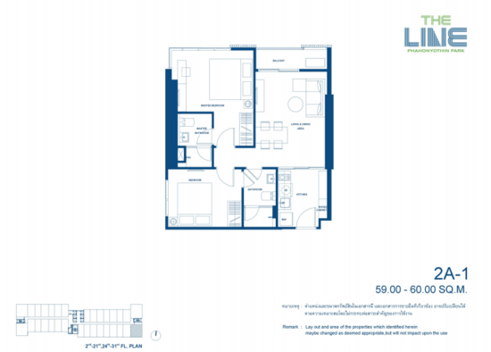 The Line Phahonyothin Park : เดอะ ไลน์ พหลโยธิน พาร์ค - Floor Plan