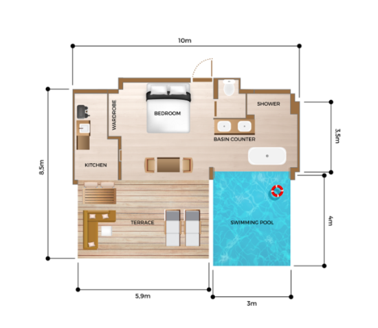 Wild Cottage Luxury and Natural : ไวด์ คอทเทจ ลักชัวรี่ แอนด์ เนเชอรัล - Floor Plan