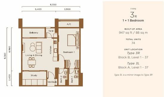 One Cochrane Residence - Floor Plan - iProperty.com.my