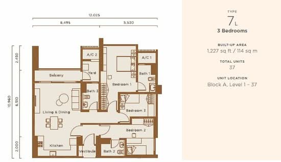 One Cochrane Residence - Floor Plan - iProperty.com.my