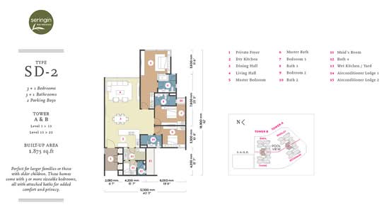 Seringin Residences - Floor Plan - iProperty.com.my