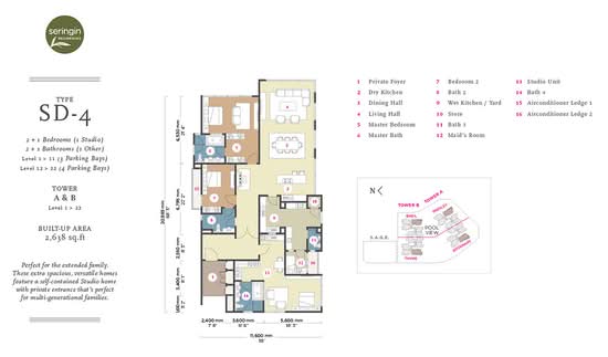 Seringin Residences - Floor Plan - iProperty.com.my