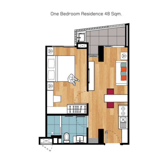 Maitria Residence Rama 9 : มายเทรียณ์ เรสซิเดนซ์ พระราม 9 - Floor Plan