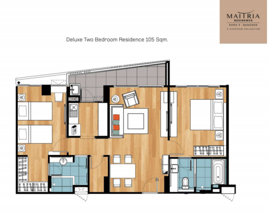 Maitria Residence Rama 9 : มายเทรียณ์ เรสซิเดนซ์ พระราม 9 - Floor Plan