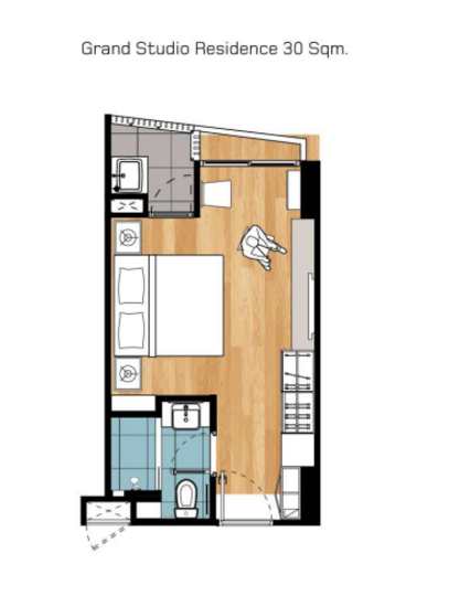Maitria Residence Rama 9 : มายเทรียณ์ เรสซิเดนซ์ พระราม 9 - Floor Plan