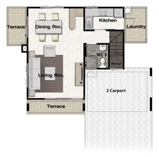 Perfect Place Windmill Ramintra-Wongwaen - Floor Plan