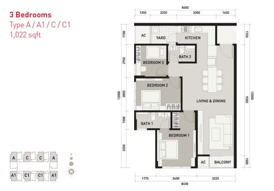 Rimbawan Residences @ De Centrum - Floor Plan