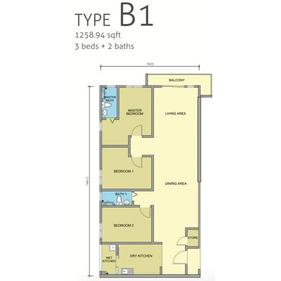 Maple Residences @ Bandar Bestari Klang - Floor Plan - iProperty.com.my