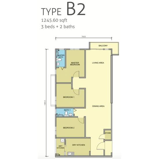 Maple Residences @ Bandar Bestari Klang - Floor Plan - iProperty.com.my