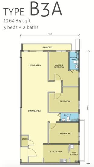 Maple Residences @ Bandar Bestari Klang - Floor Plan - iProperty.com.my
