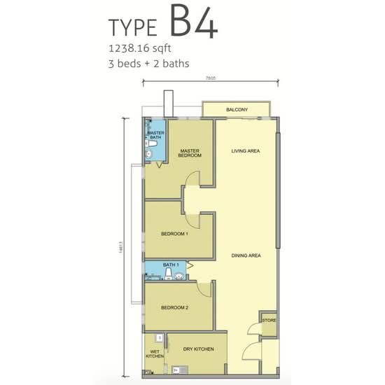 Maple Residences @ Bandar Bestari Klang - Floor Plan - iProperty.com.my