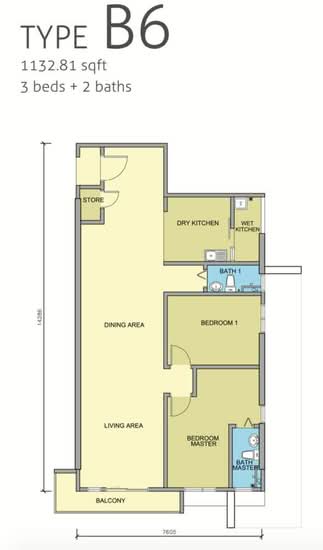 Maple Residences @ Bandar Bestari Klang - Floor Plan - iProperty.com.my