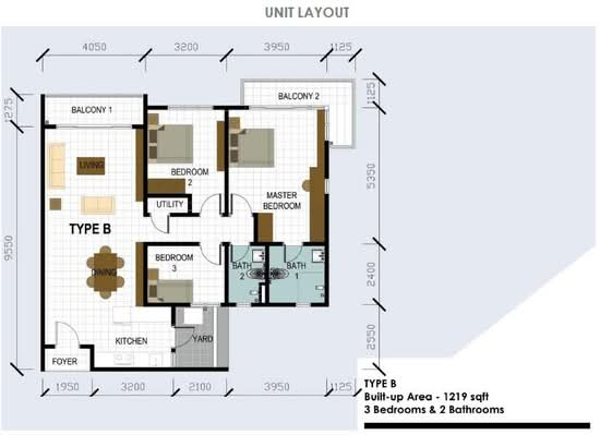 The Hamilton - Floor Plan - iProperty.com.my