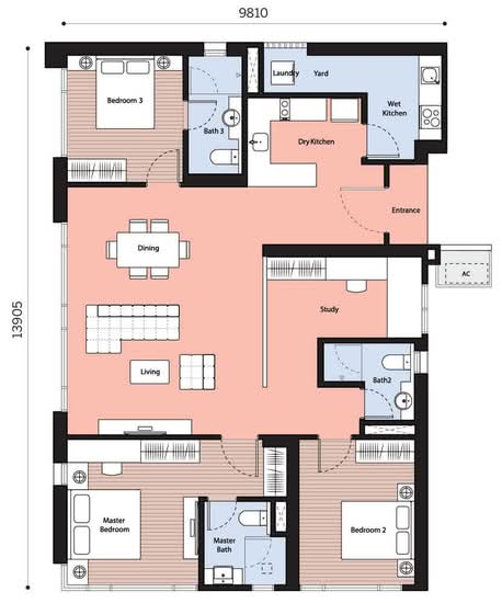 Dianthus @ Tropicana Gardens - Floor Plan - iProperty.com.my