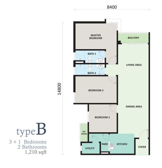 Riverville Residences - Floor Plan - iProperty.com.my