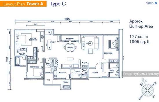 Hampshire Residences - Floor Plan - iProperty.com.my