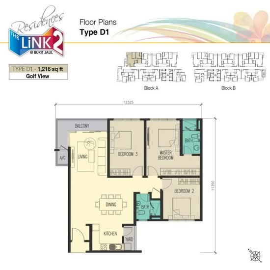 The Link 2 @ Bukit Jalil (Serviced Residences) - Floor Plan - iProperty.com.my