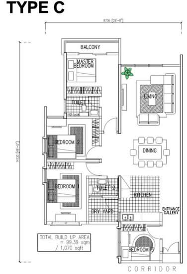 Ehsan Residence - Floor Plan - iProperty.com.my