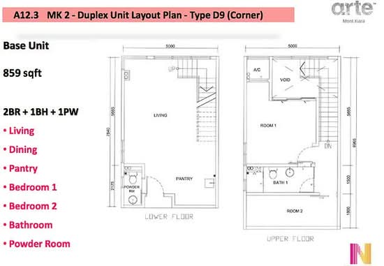 Arte Mont Kiara - Floor Plan - iProperty.com.my