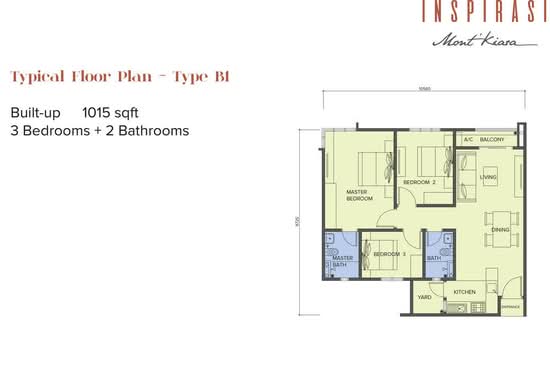 Mont Kiara Damai Resort Condominium - Floor Plan - iProperty.com.my