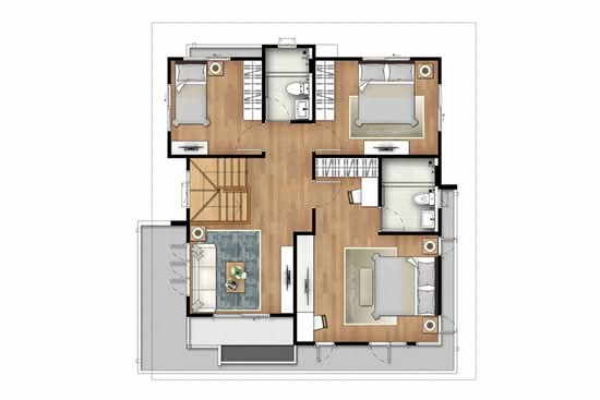 Burasiri Ratchaphruek - 345 : บุราสิริ ราชพฤกษ์ - 345 - Floor Plan