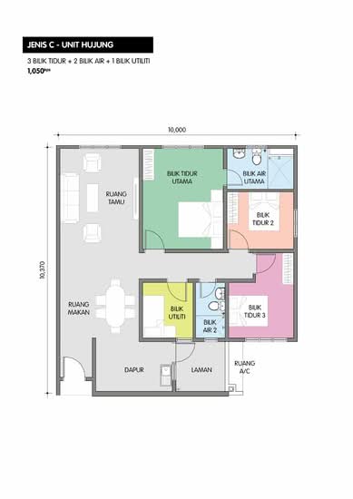 Pelangi Indah Condominium - Floor Plan - iProperty.com.my