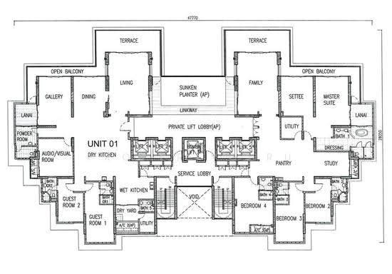 1 Tanjong - Floor Plan