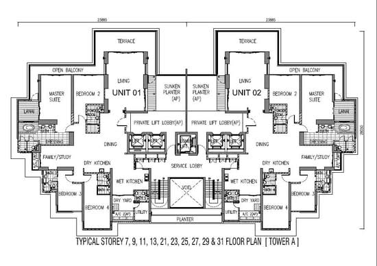 1 Tanjong - Floor Plan