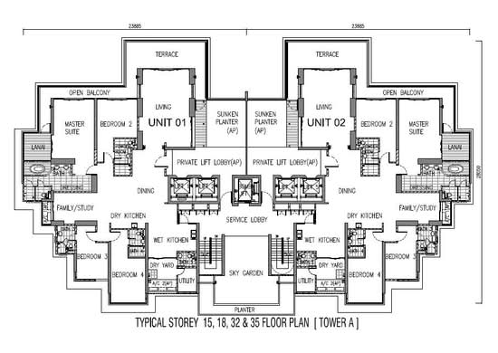 1 Tanjong - Floor Plan