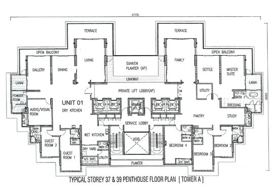 1 Tanjong - Floor Plan