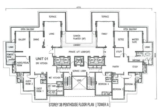1 Tanjong - Floor Plan