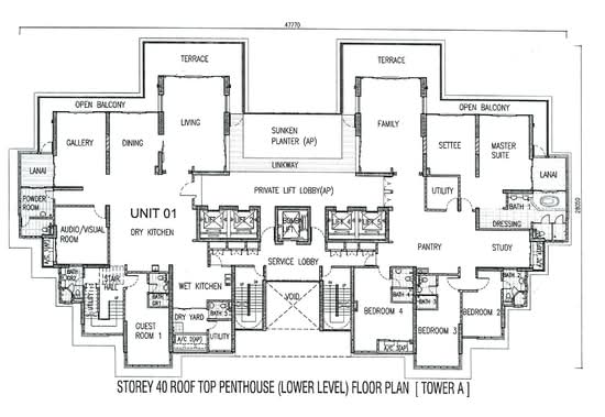 1 Tanjong - Floor Plan