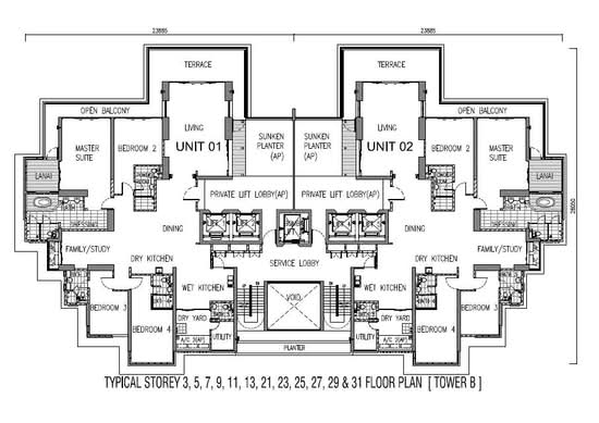 1 Tanjong - Floor Plan
