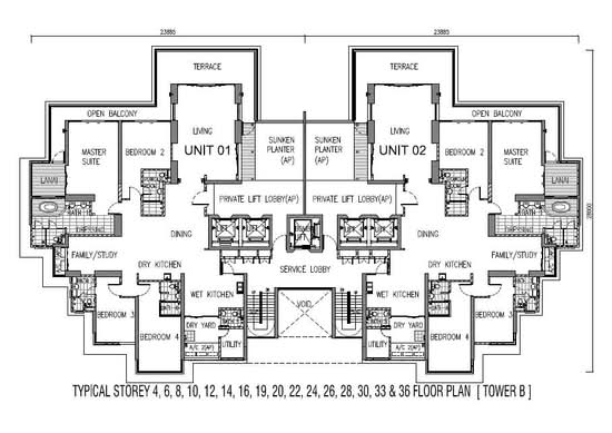 1 Tanjong - Floor Plan