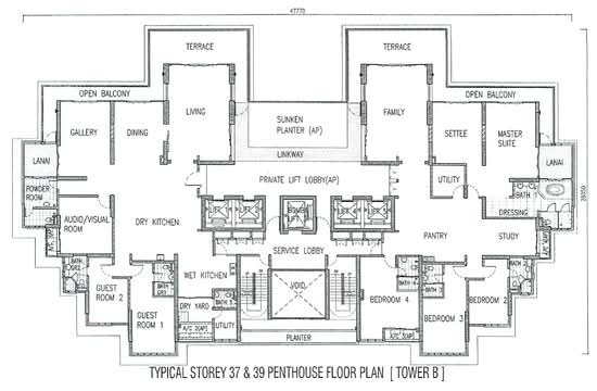 1 Tanjong - Floor Plan