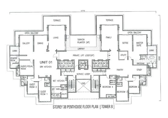 1 Tanjong - Floor Plan