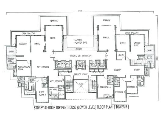 1 Tanjong - Floor Plan