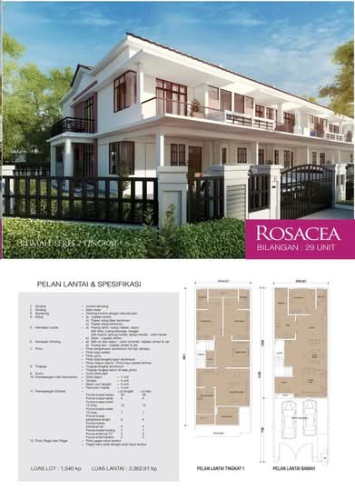 Rosa Terraces - Floor Plan - iProperty.com.my