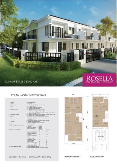 Rosa Terraces - Floor Plan - iProperty.com.my