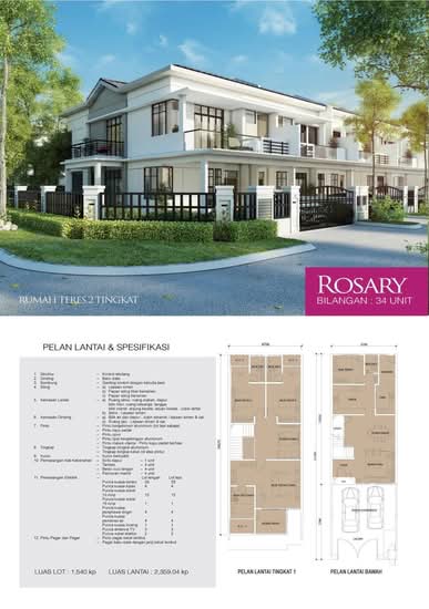 Rosa Terraces - Floor Plan - iProperty.com.my