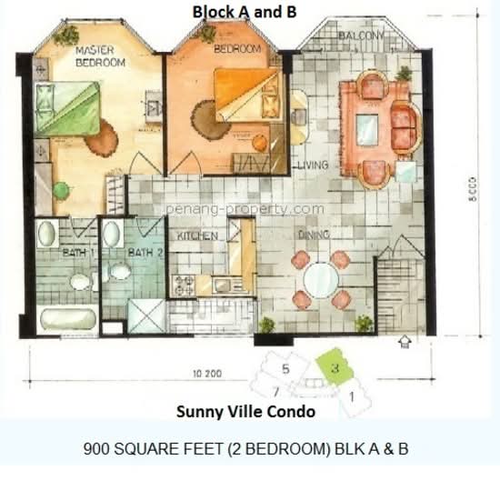Sri Sunway Apartment - Floor Plan - iProperty.com.my