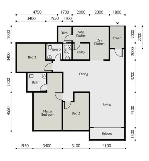 The Light Linear - Floor Plan - iProperty.com.my