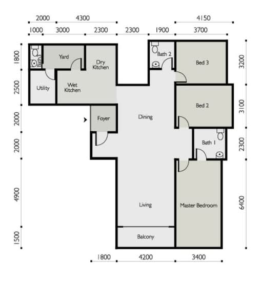 The Light Linear - Floor Plan - iProperty.com.my