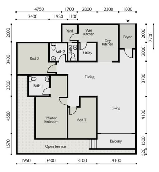 The Light Linear - Floor Plan - iProperty.com.my