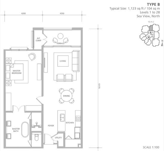 Quayside Seafront Resort Condominiums - Floor Plan - iProperty.com.my