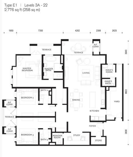 Quayside Seafront Resort Condominiums - Floor Plan - iProperty.com.my